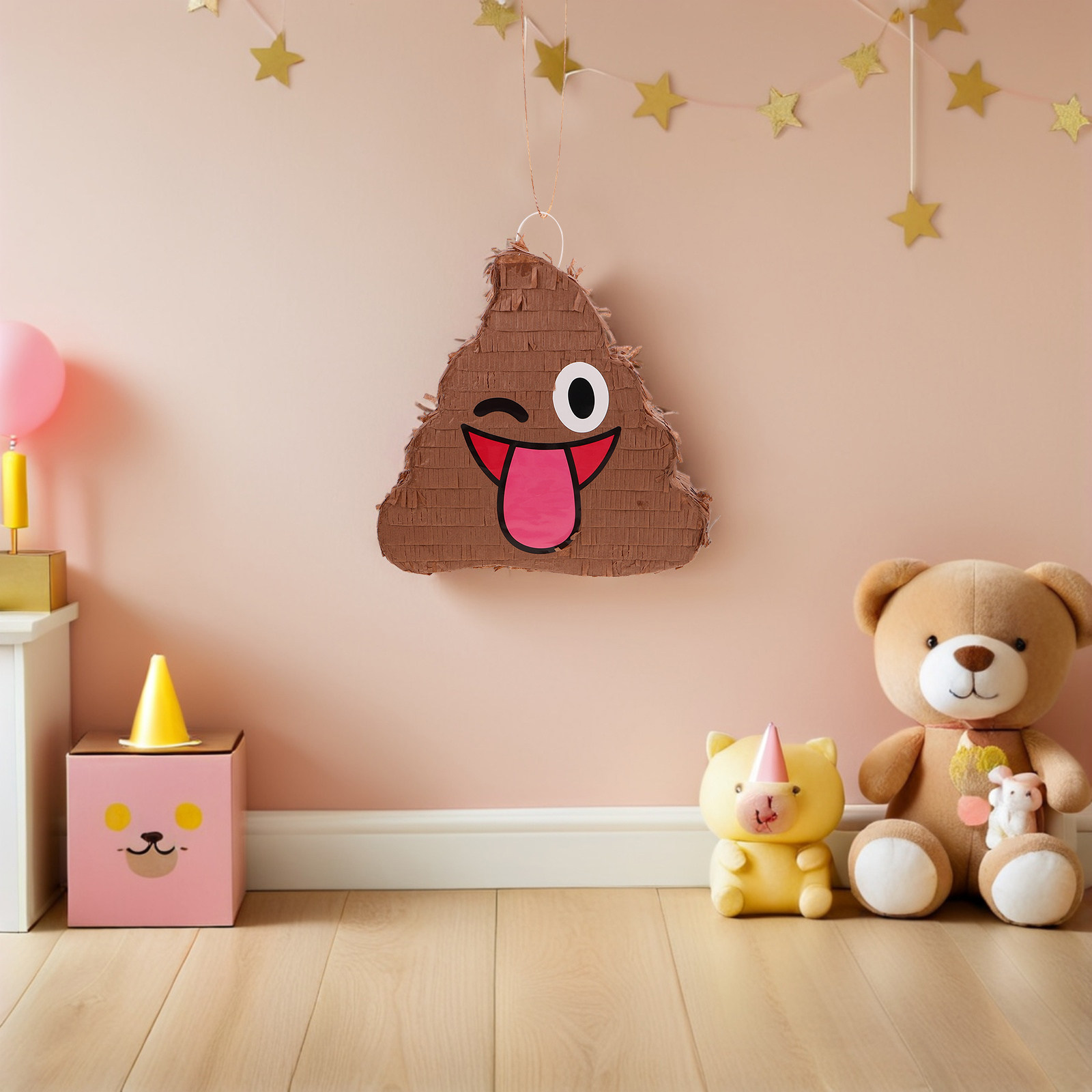 Party Games Kids And Adults - 1Set Poop Pinata Set with Stick