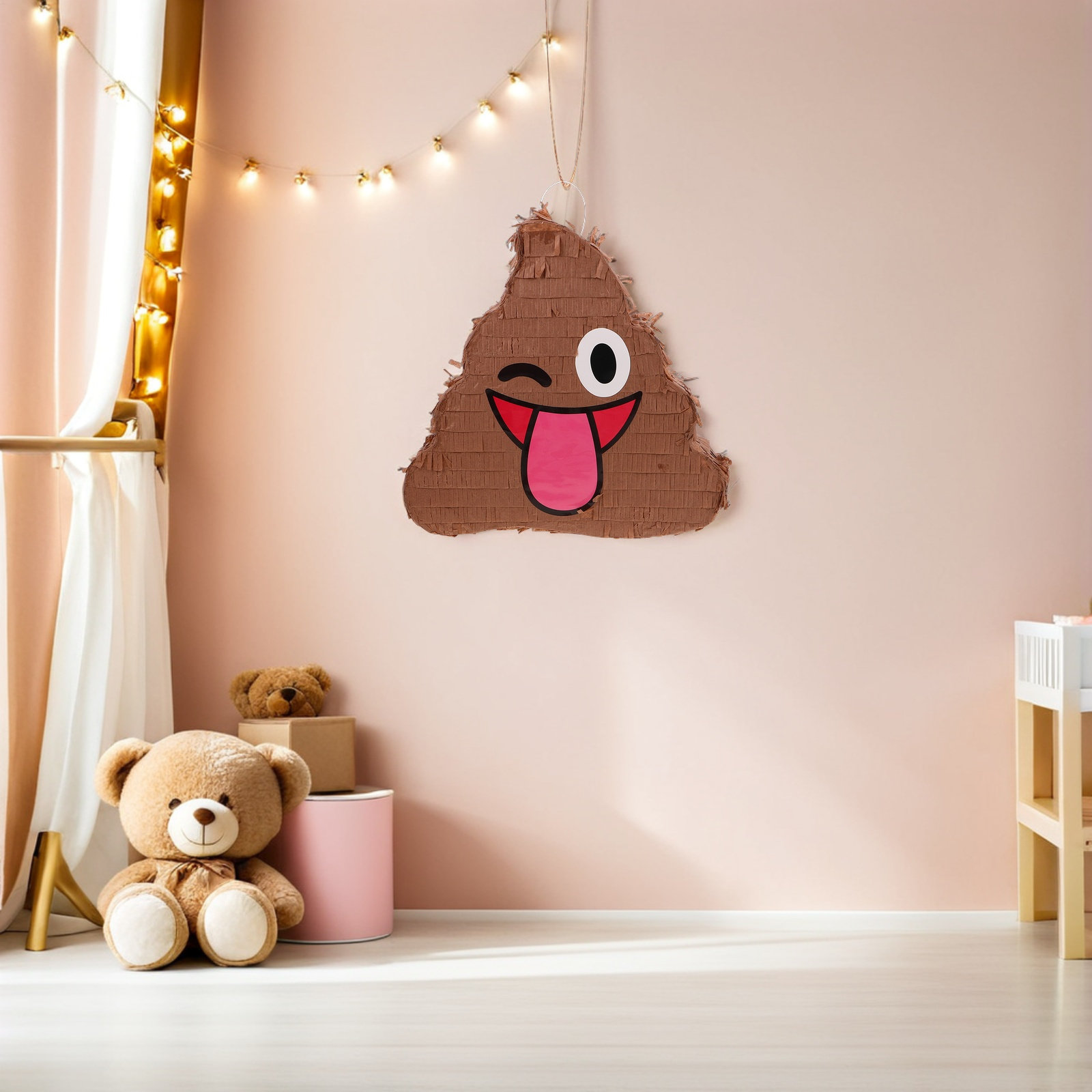 1Set Poop Pinata Set with Stic - Party Games Kids And Adults 评论和价格