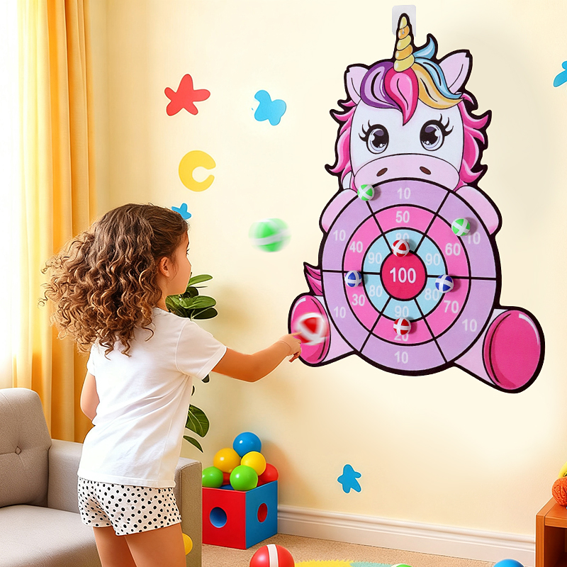 New Large Sticky Ball Dart Boa - Party Games For 5 Year Olds Indoors 评论和价格