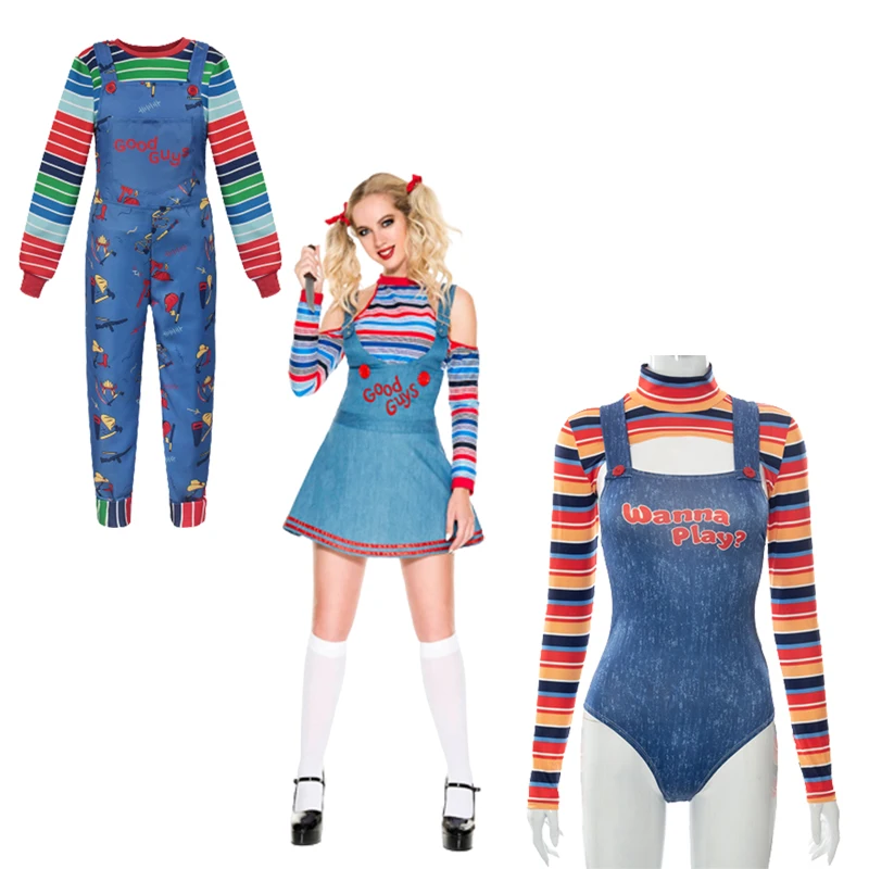 2025 Chucky Cosplay Costume Sh - Party Games Kids And Adults 评论和价格