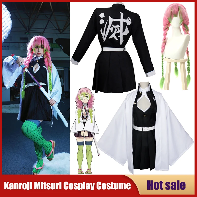 Anime Kanroji Mitsuri Cosplay  - Party Games Kids And Adults 评论和价格
