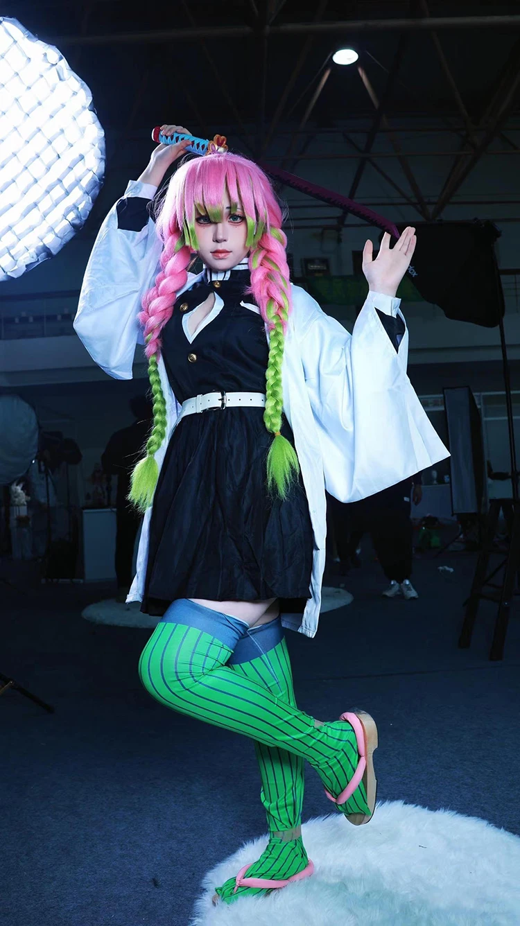 Anime Kanroji Mitsuri Cosplay  - Party Games Kids And Adults 评论和价格