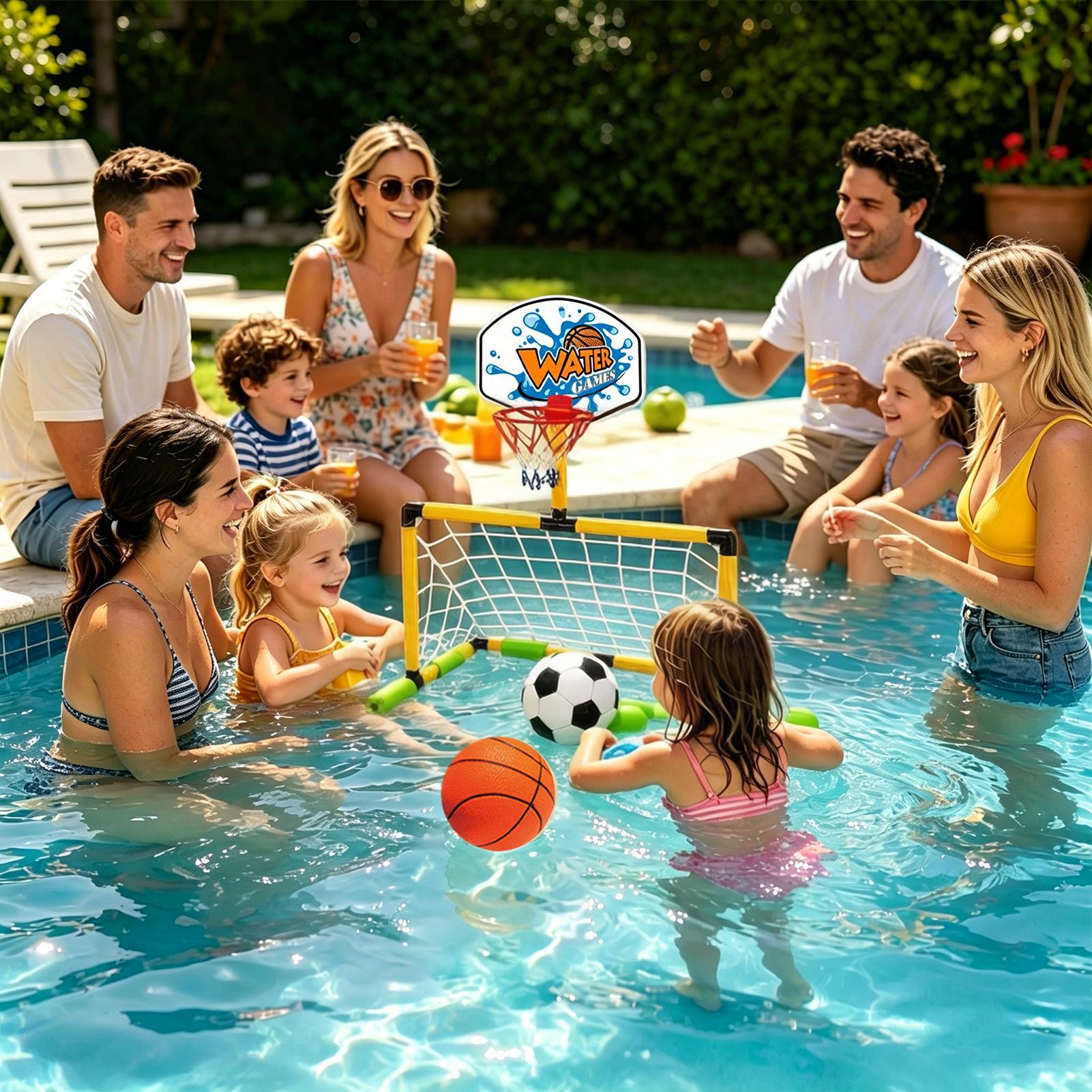Pool Basketball Hoop 2-in-1 So - Party Games Kids And Adults 评论和价格