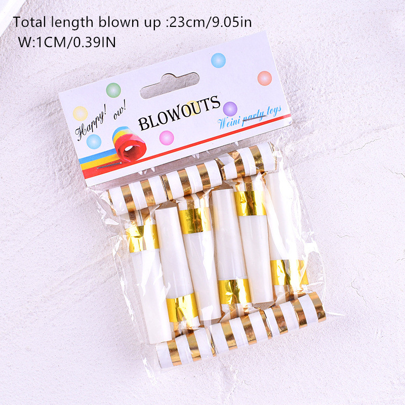 6/12/24PCS Blowout Gold Stripe - Party Games Graduation 评论和价格