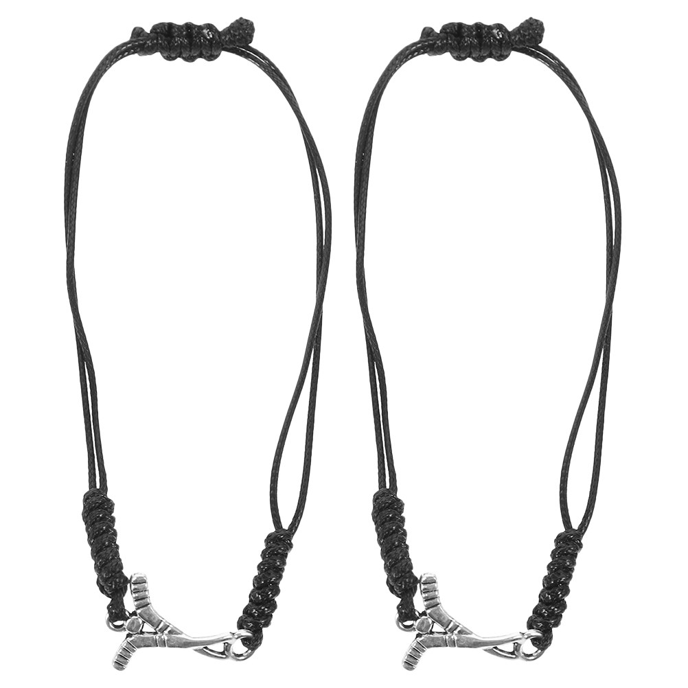 2Pcs Hockey Bracelets Handcraf - Party Games Android 评论和价格