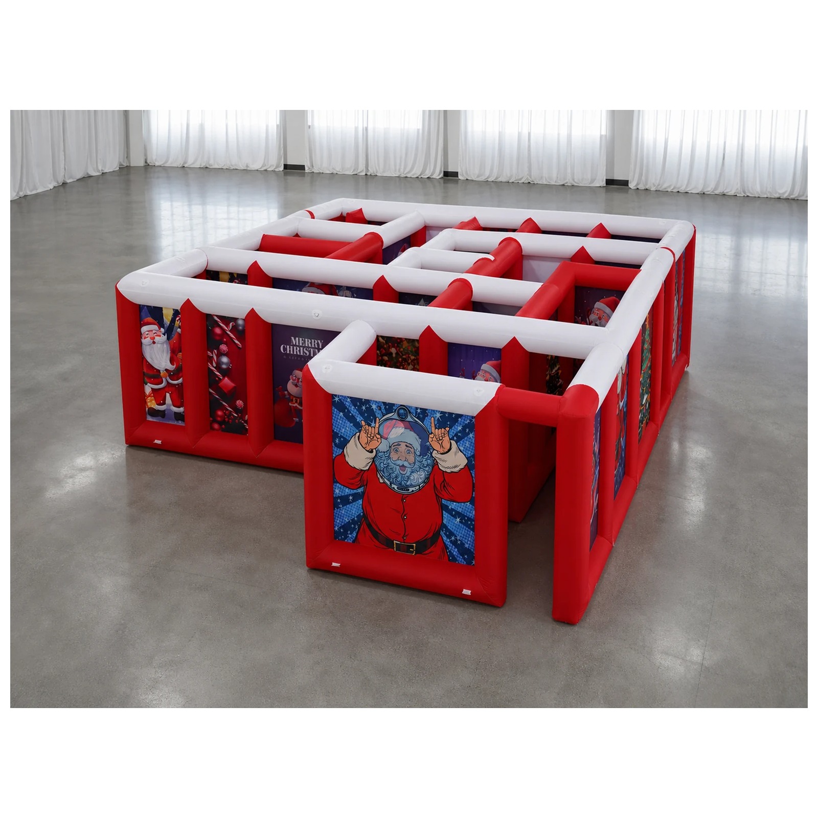 Large Red White Flat Roof Infl - Party Games Kids And Adults 评论和价格