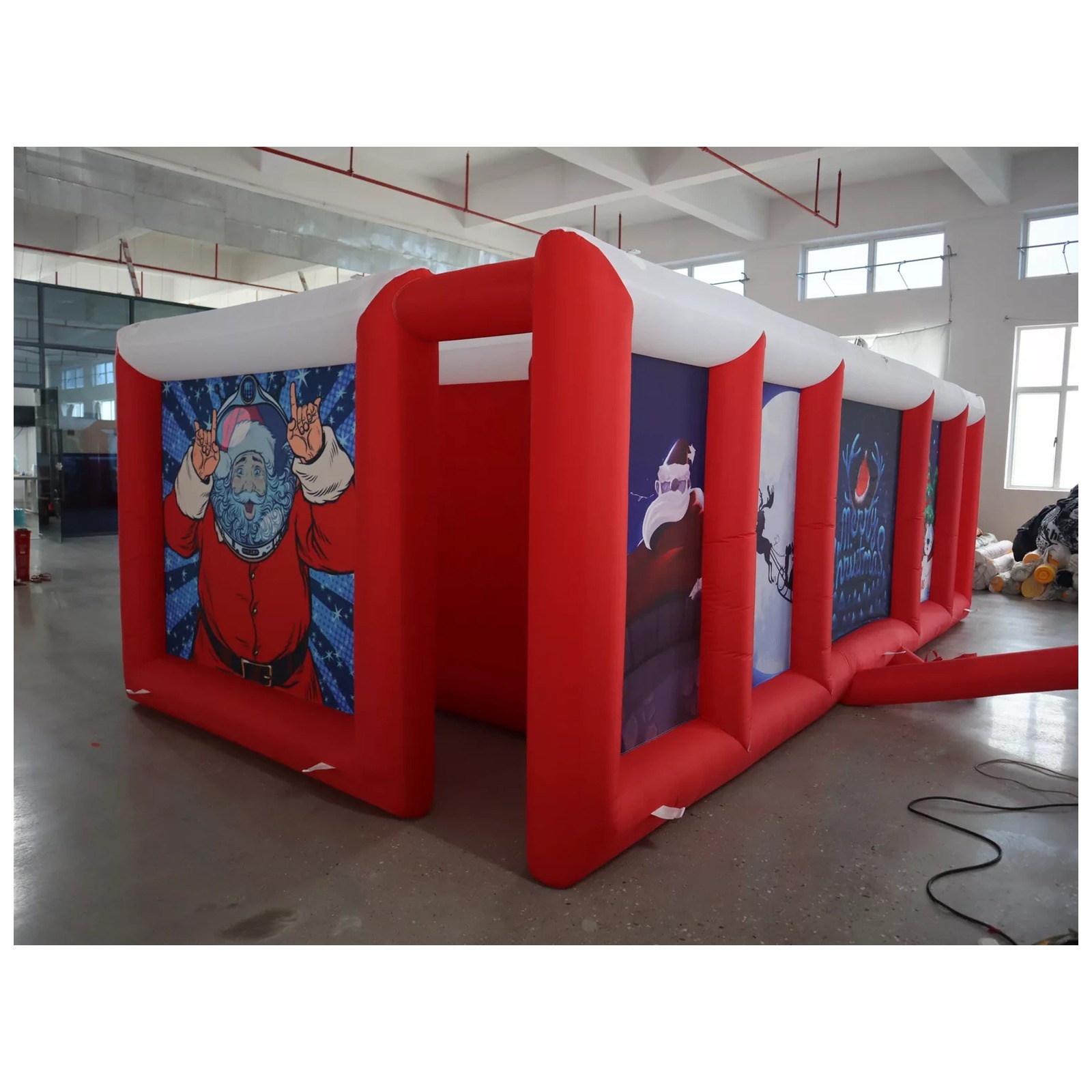 Large Red White Flat Roof Infl - Party Games Kids And Adults 评论和价格